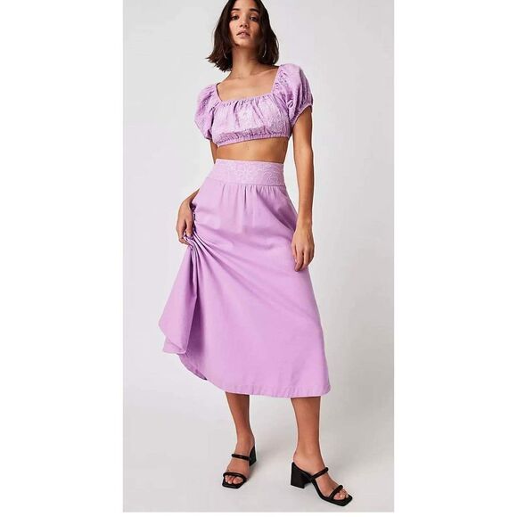 New Free People Lotus Set skirt and top Size S - Picture 2 of 10